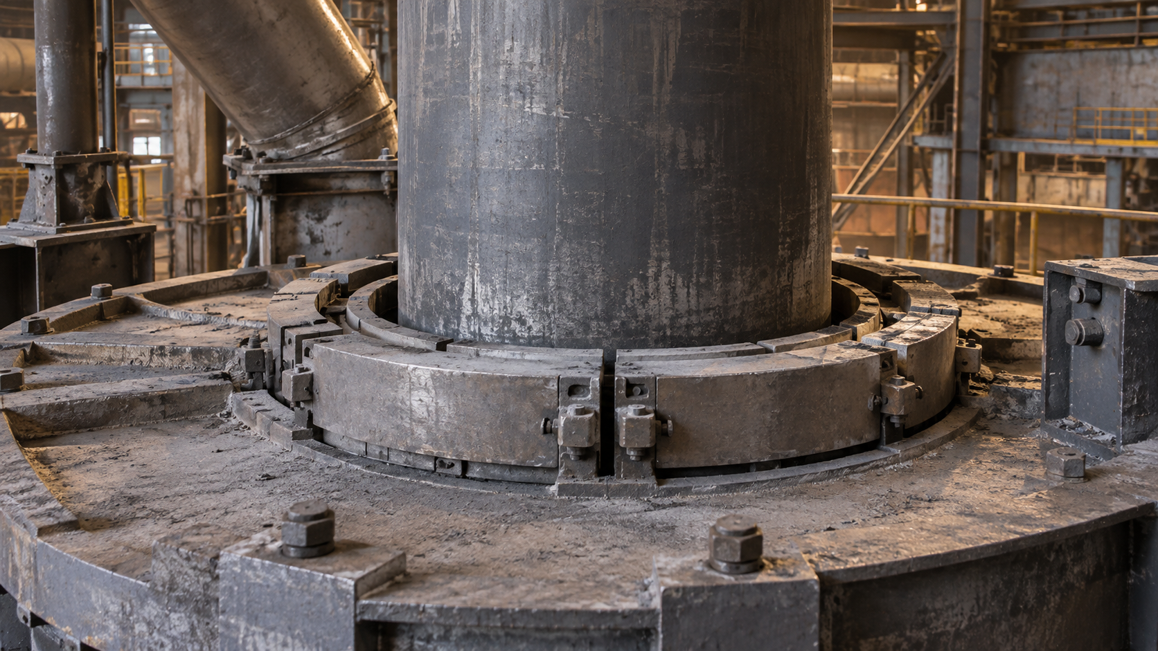Electrode seal arrangement on a sealed submerged arc furnace, where the mechanical seal bears against the electrode casing as it passes through the furnace cover.