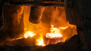The electrode paste hard-broke inside the furnace